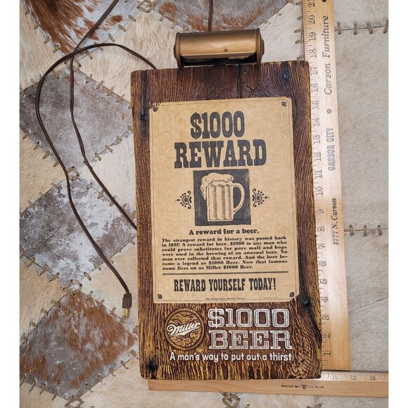 Vintage 1972 $1000 Beer "Reward Yourself" Milwaukee Wisconsin Mancave - Picture 6 of 7